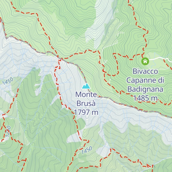 Map of Monte Brusà