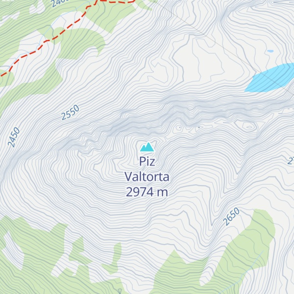 Map of Piz Valtorta