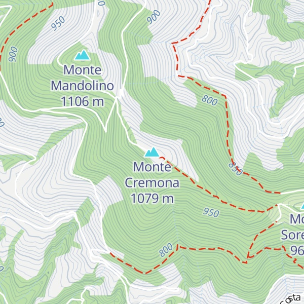 Map of Monte Cremona