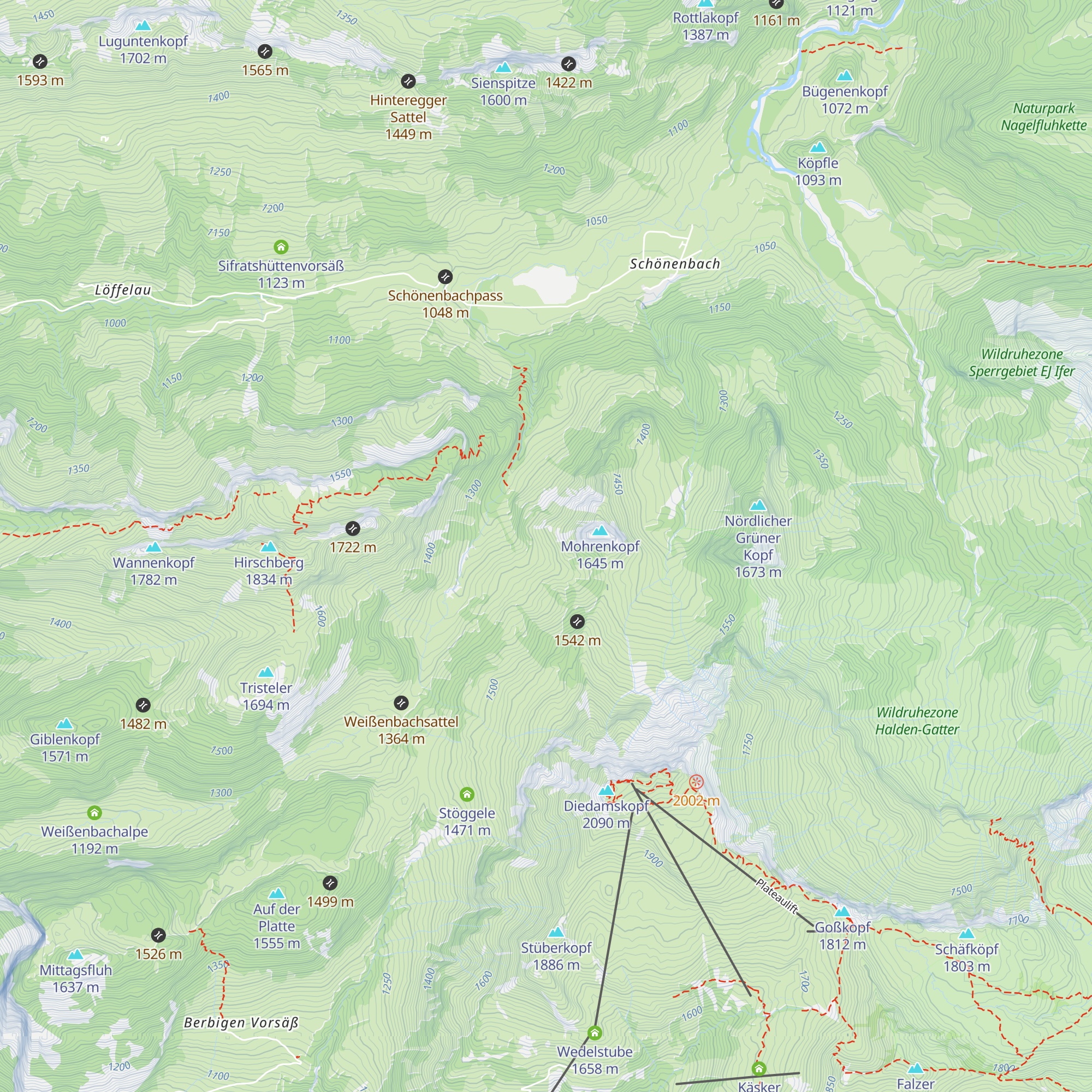 Hintere Unterspitzalpe map