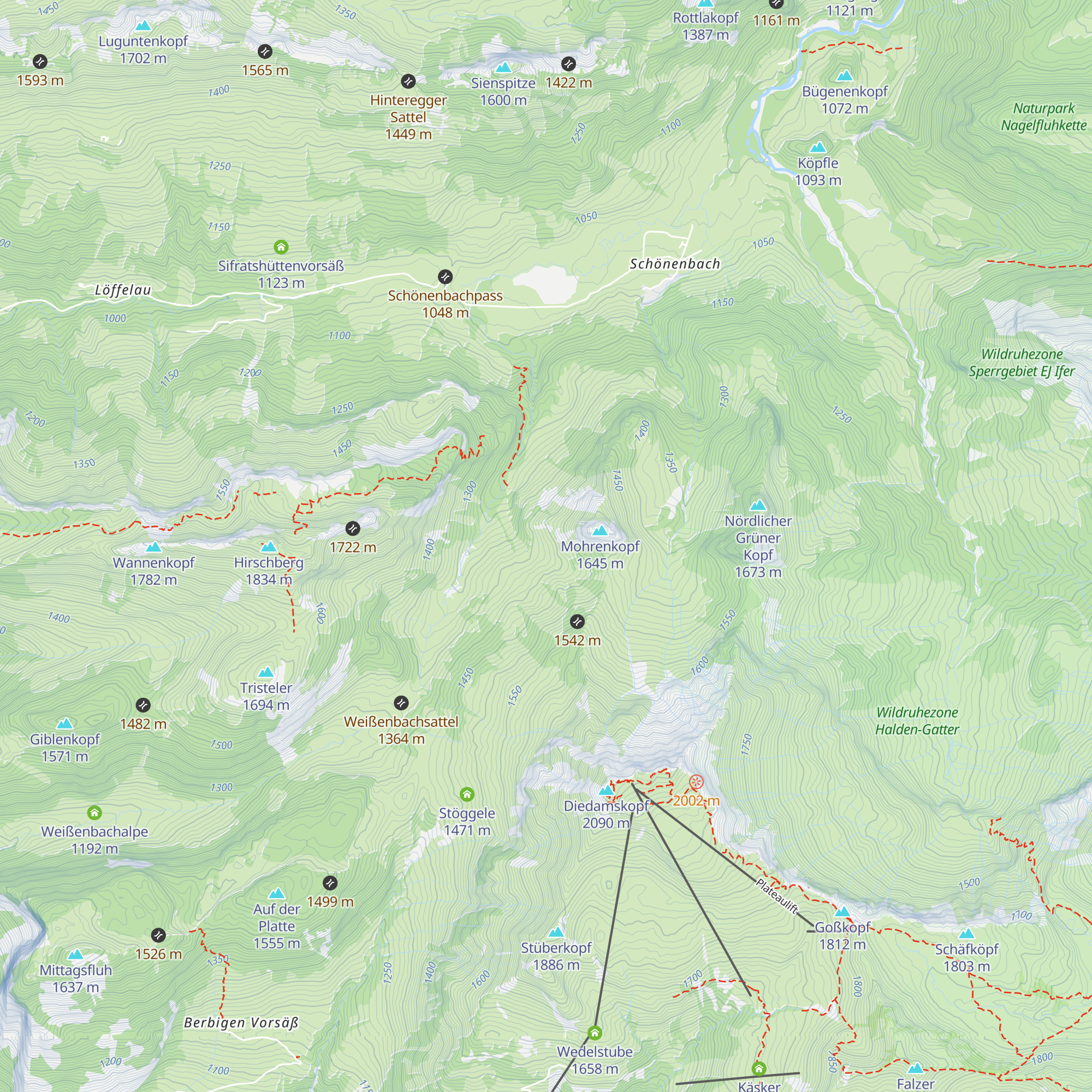 Hintere Unterspitzalpe map