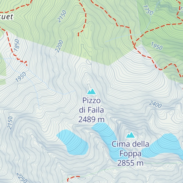 Map of Pizzo di Faila