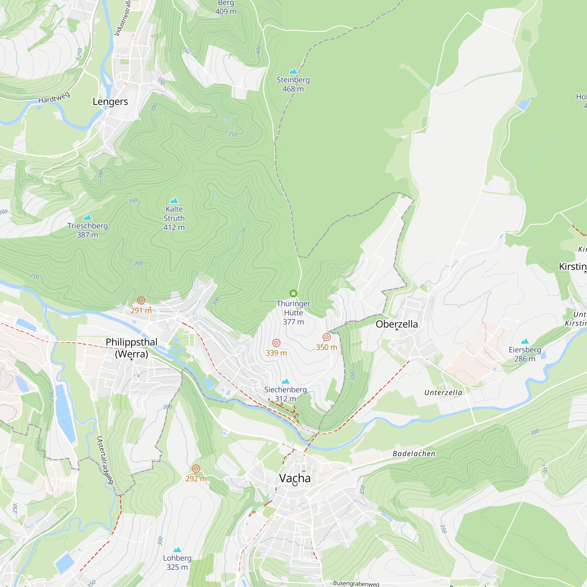 Thüringer Hütte map