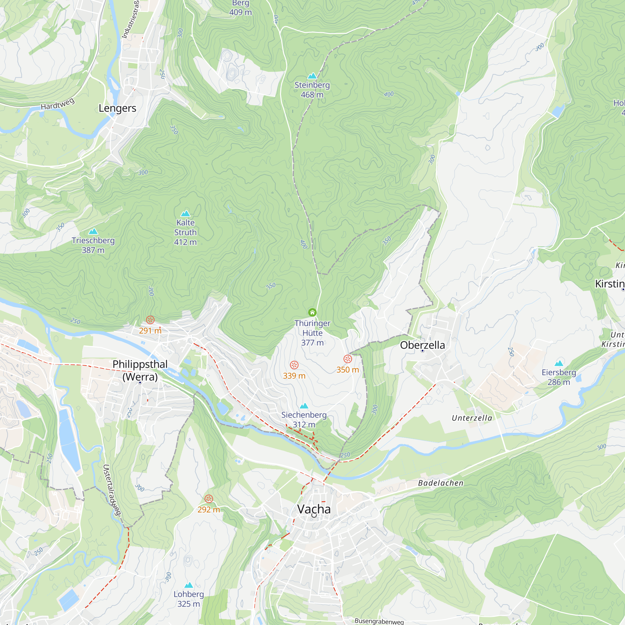 Thüringer Hütte map