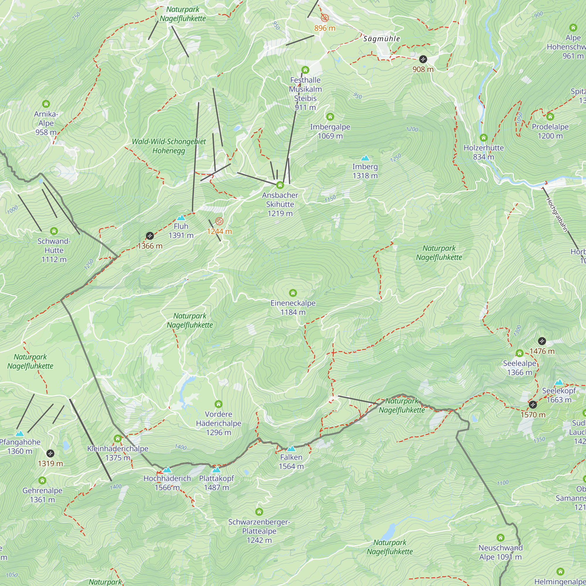 Eineneckalpe map