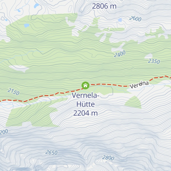 Map of Vernela-Hütte