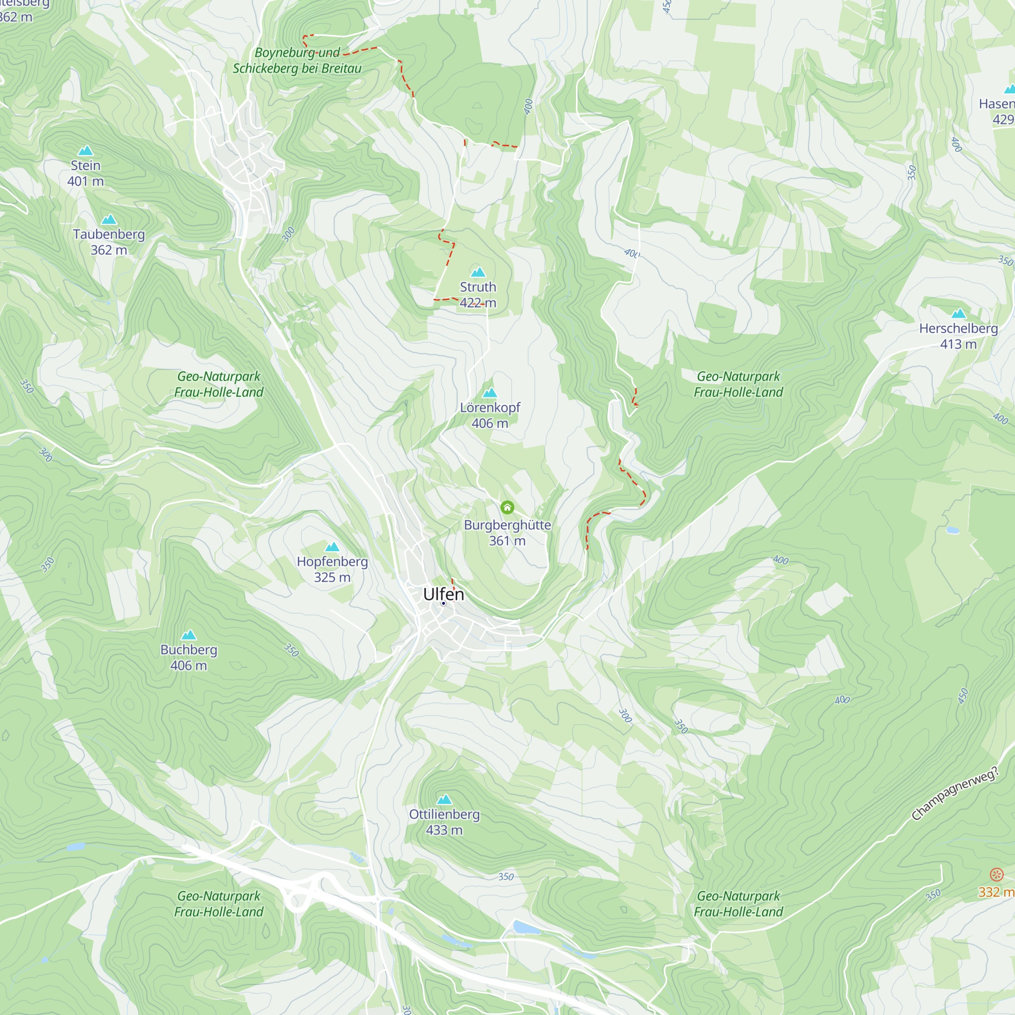 Burgberghütte map