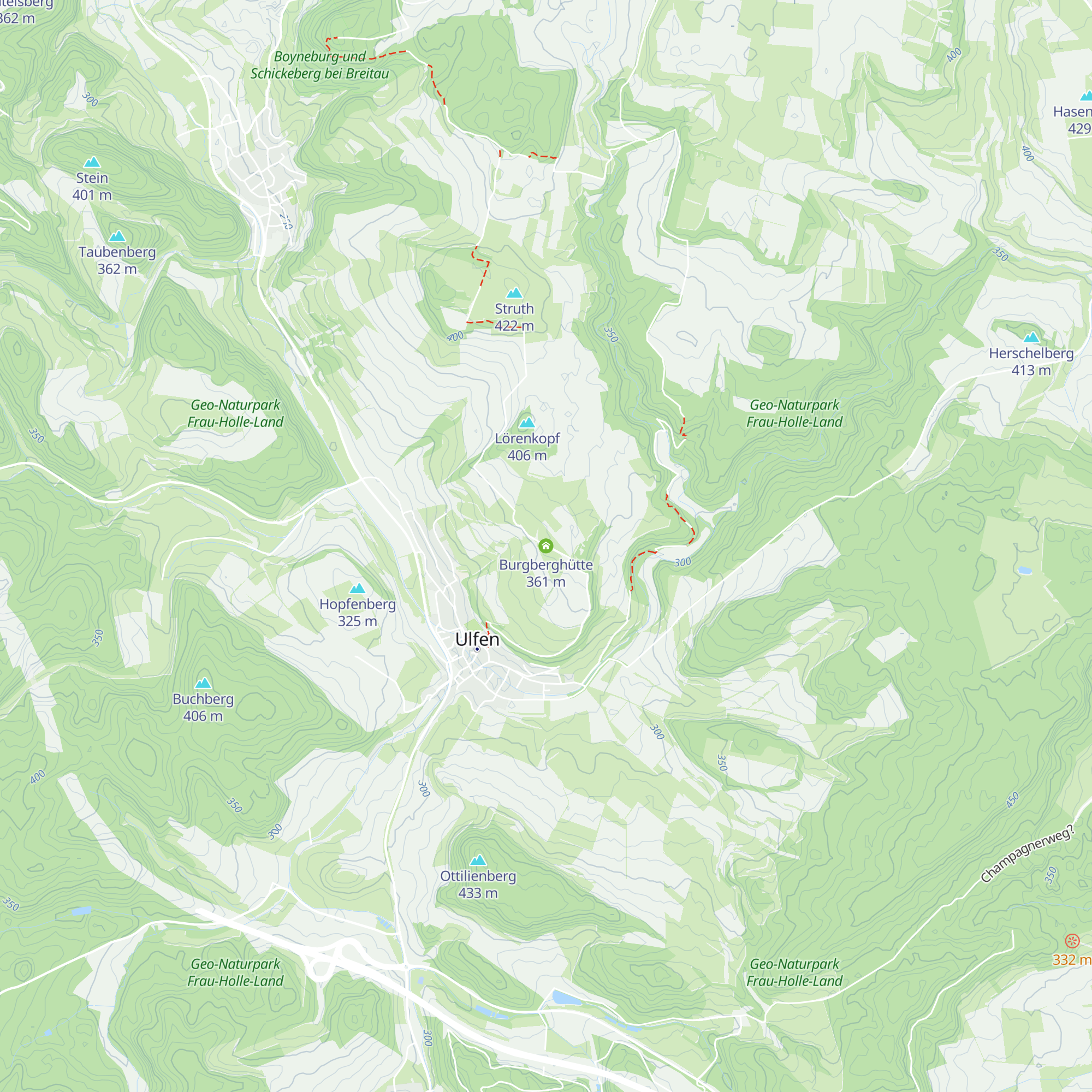 Burgberghütte map