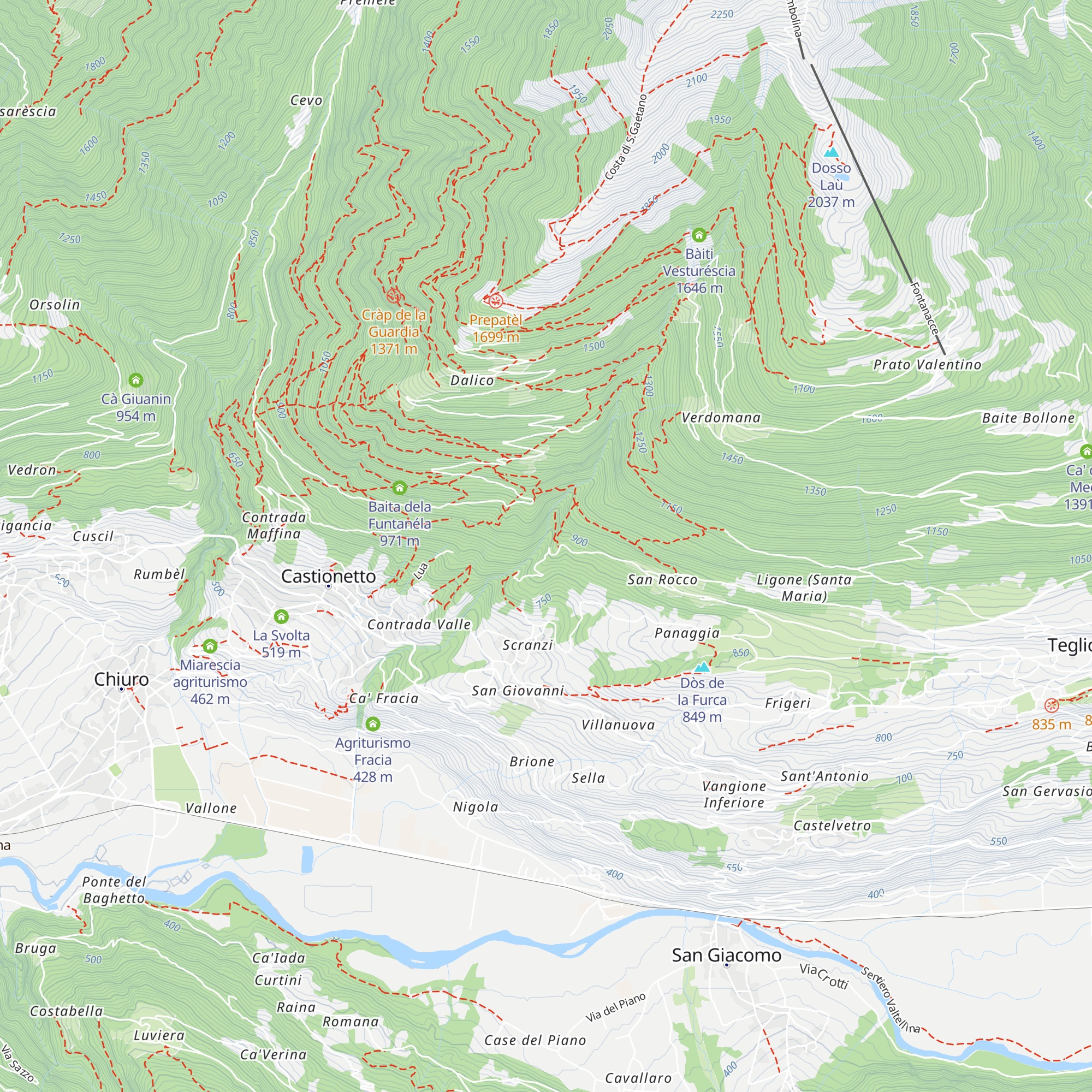 Mulino Menaglio - Mulino di San Rocco map