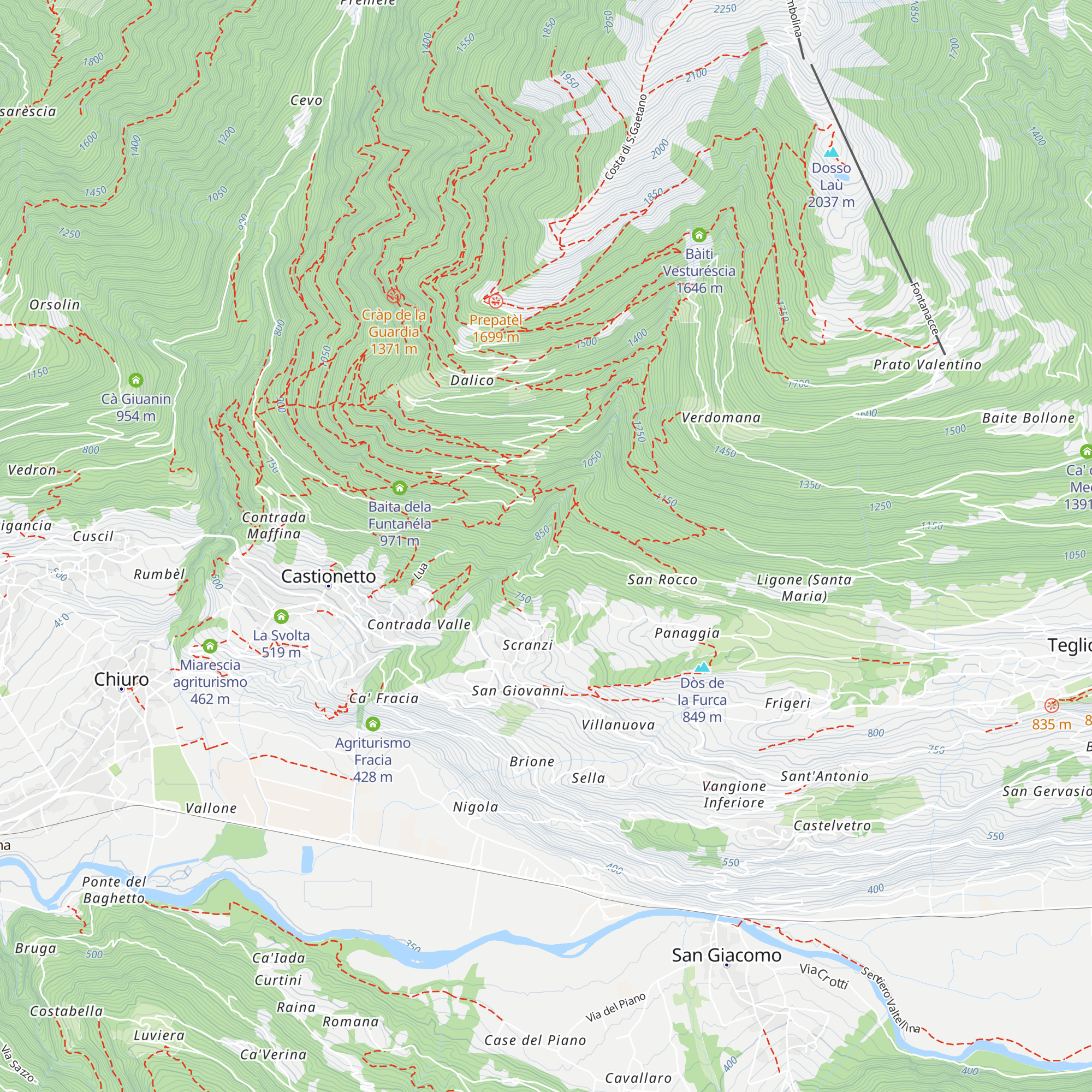 Mulino Menaglio - Mulino di San Rocco map