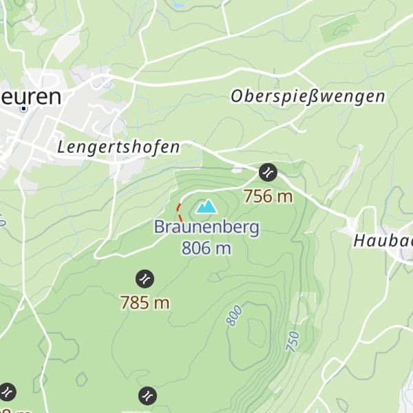 Map of Braunenberg
