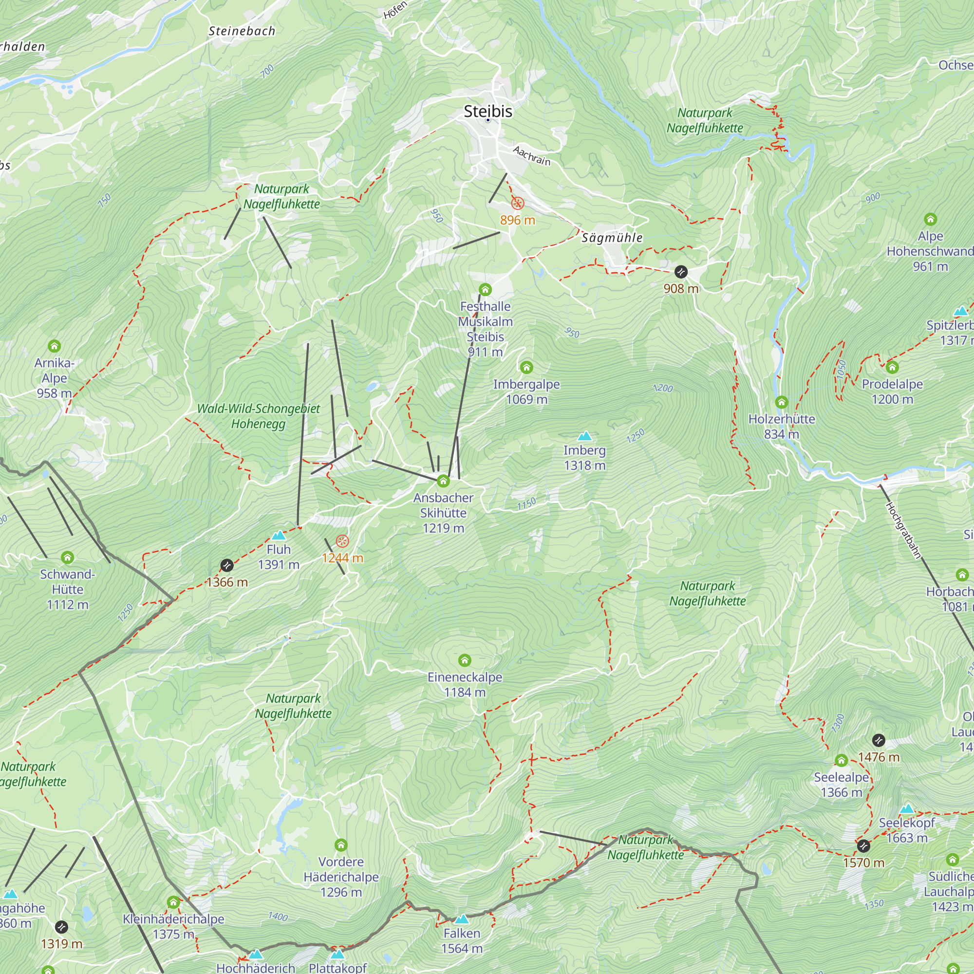 Obere Bergmoosalpe map