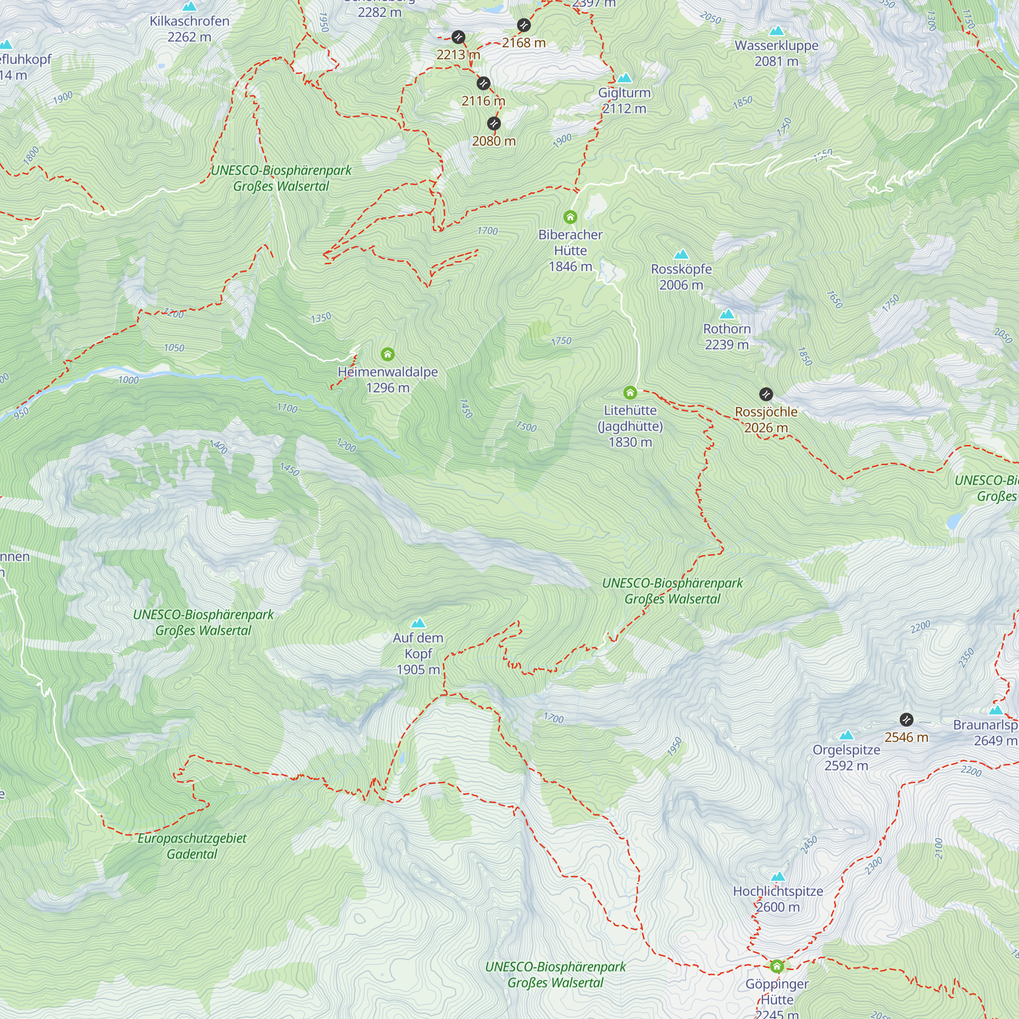 Metzgertobelalpe map