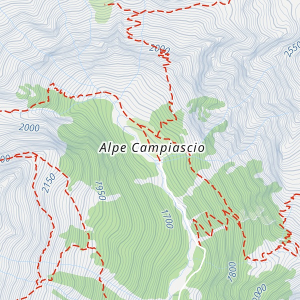 Map of Alpe Campiascio