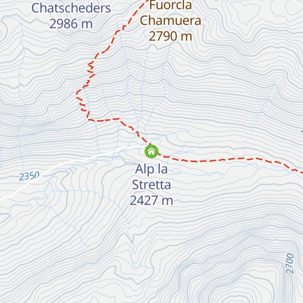 Map of Alp la Stretta