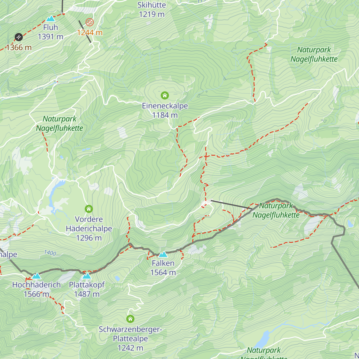 Schneelochalpe map