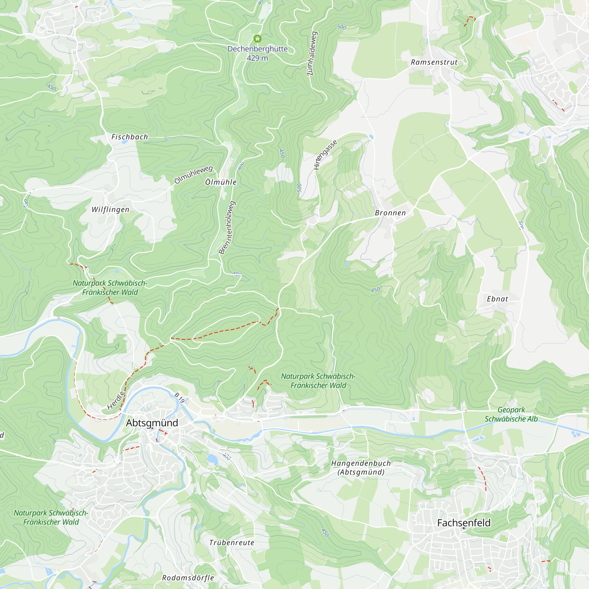Bernhards Hütte map