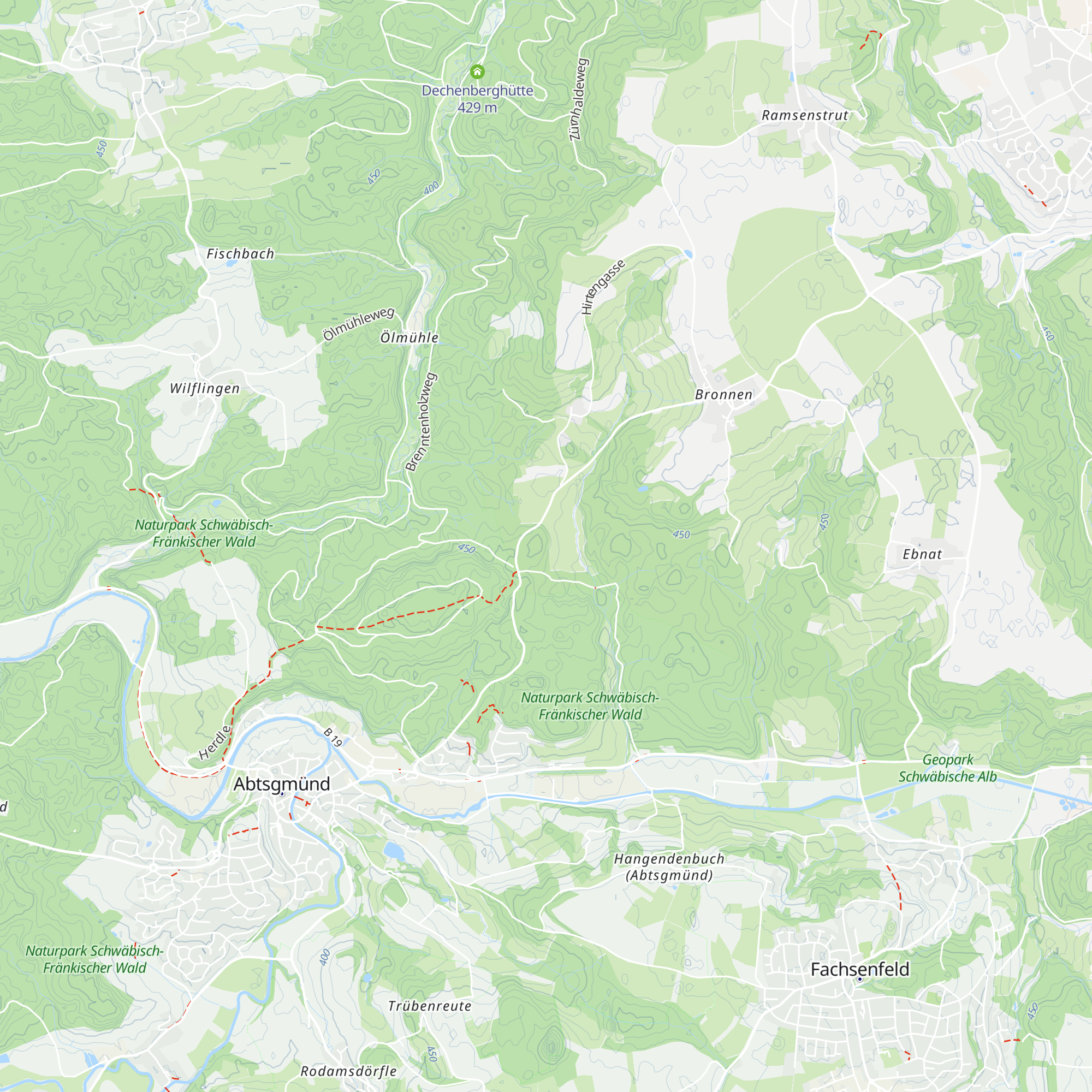 Bernhards Hütte map