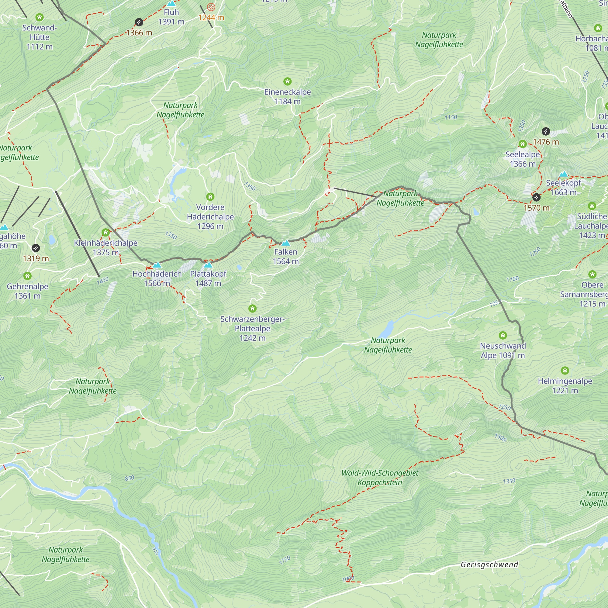 Juliansplattealpe map