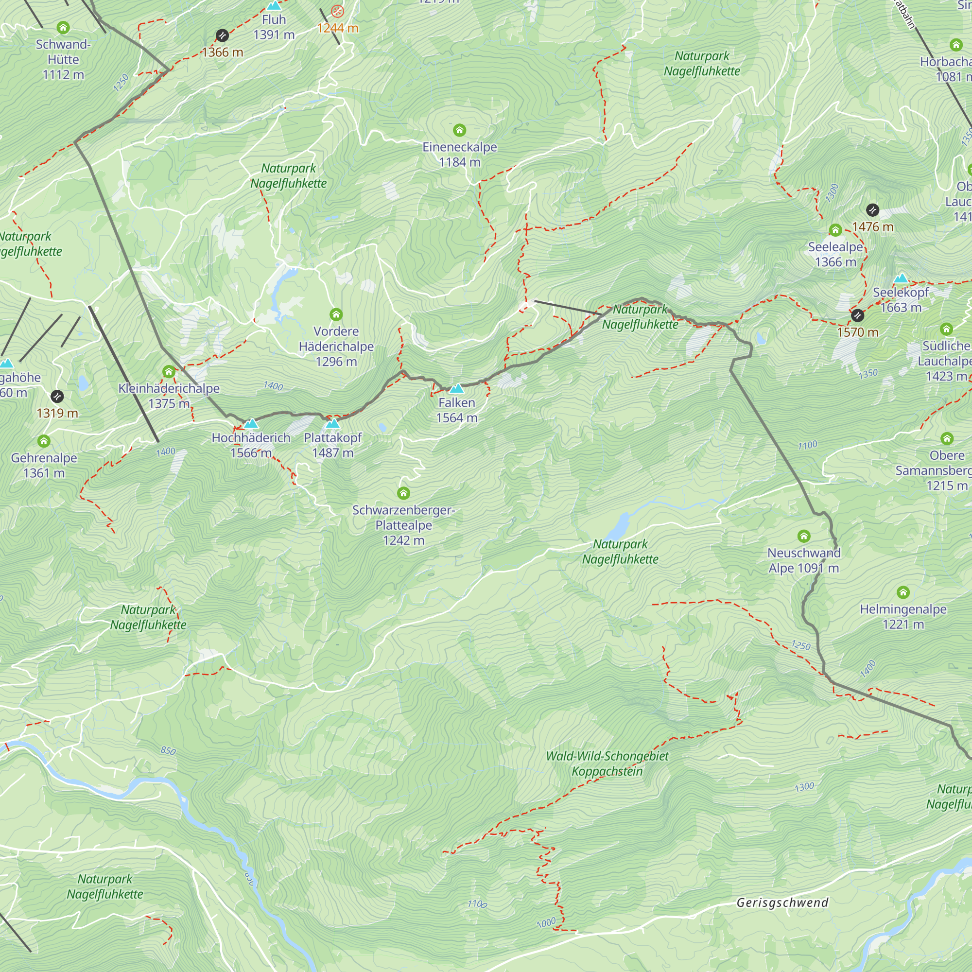 Juliansplattealpe map