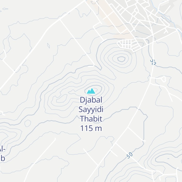 Map of Djabal Sayyidi Thabit