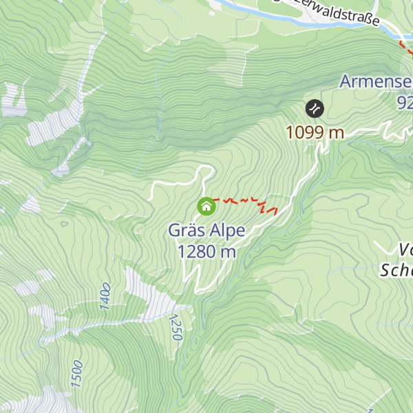 Map of Gräs Alpe