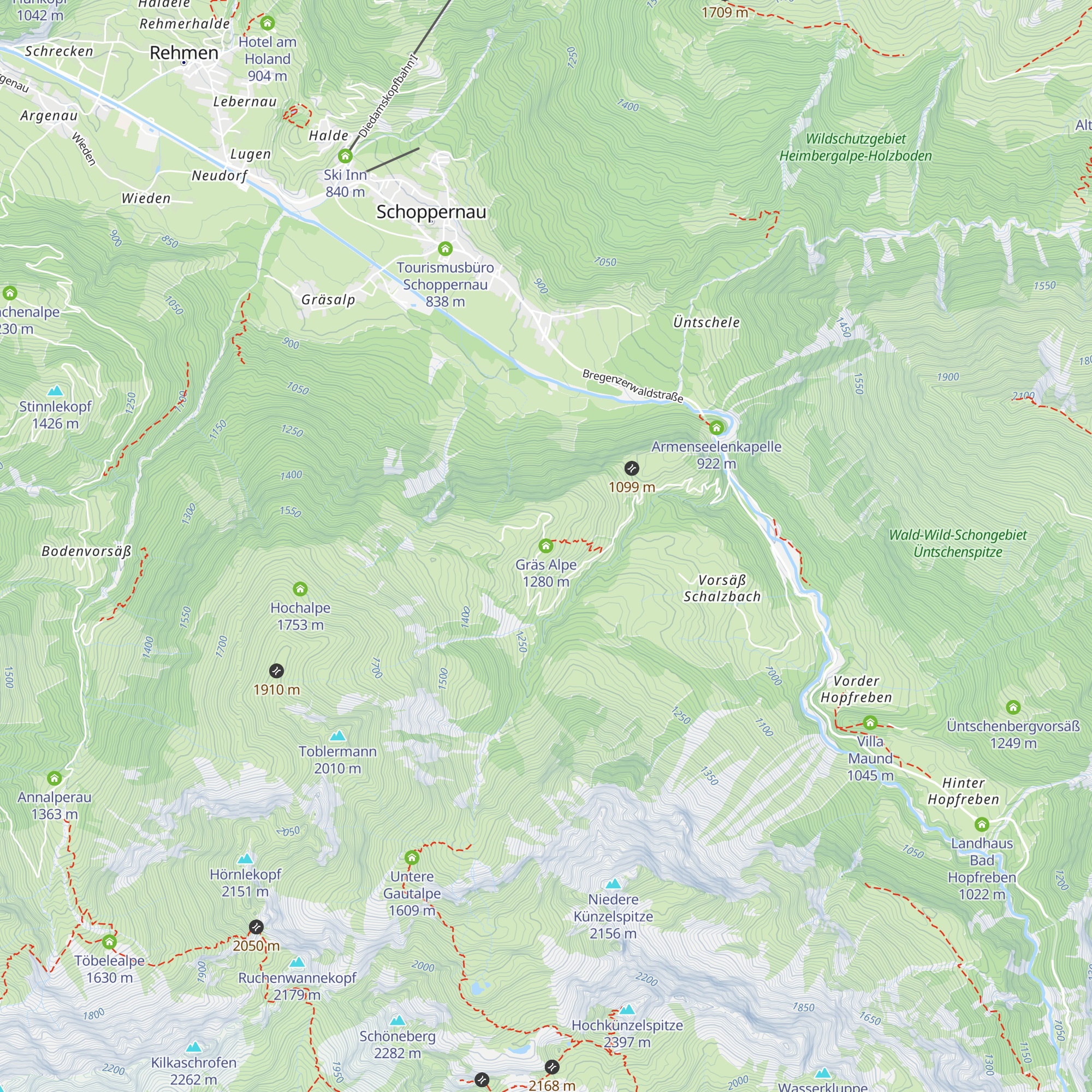 Gräs Alpe map
