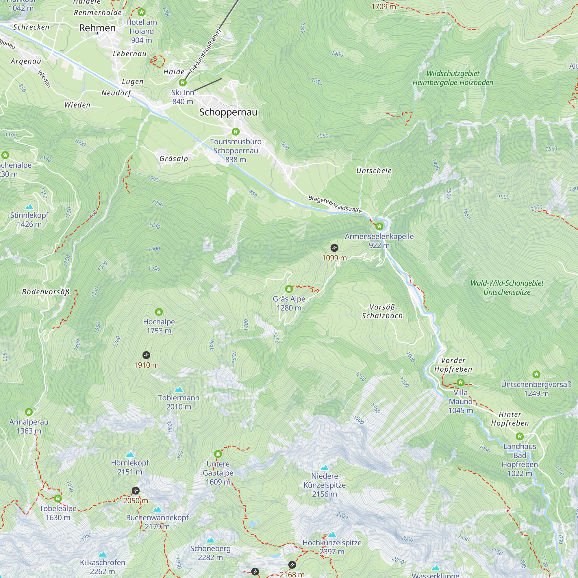 Gräs Alpe map