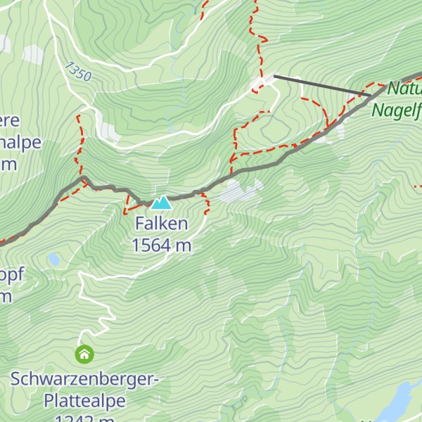 Map of Plattentischalpe