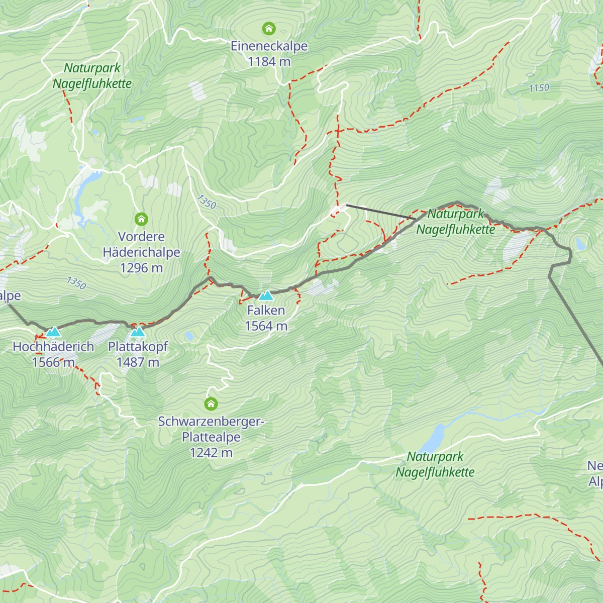 Plattentischalpe map