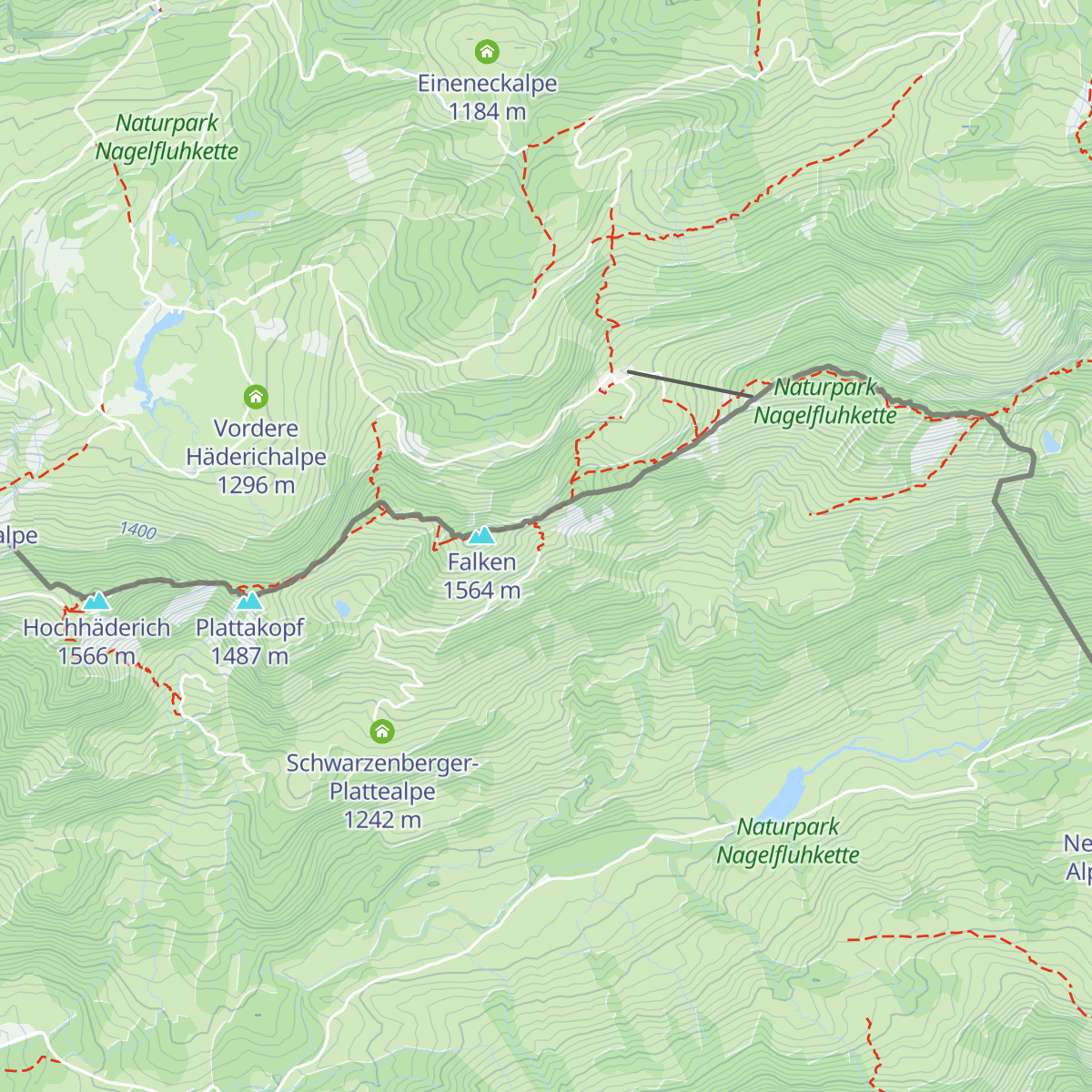 Plattentischalpe map