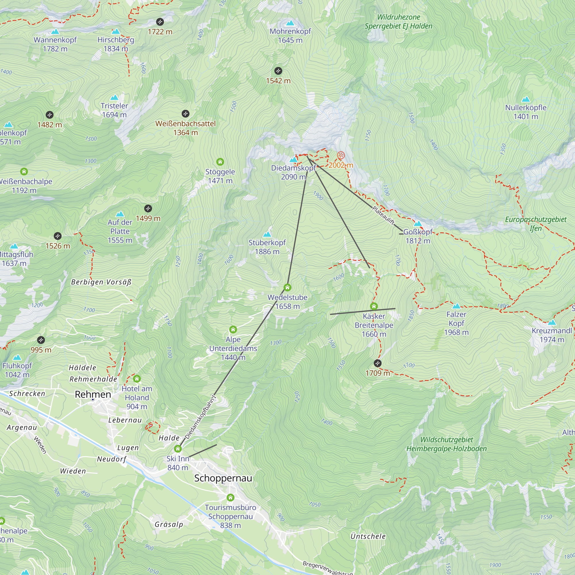 Wedelstube map