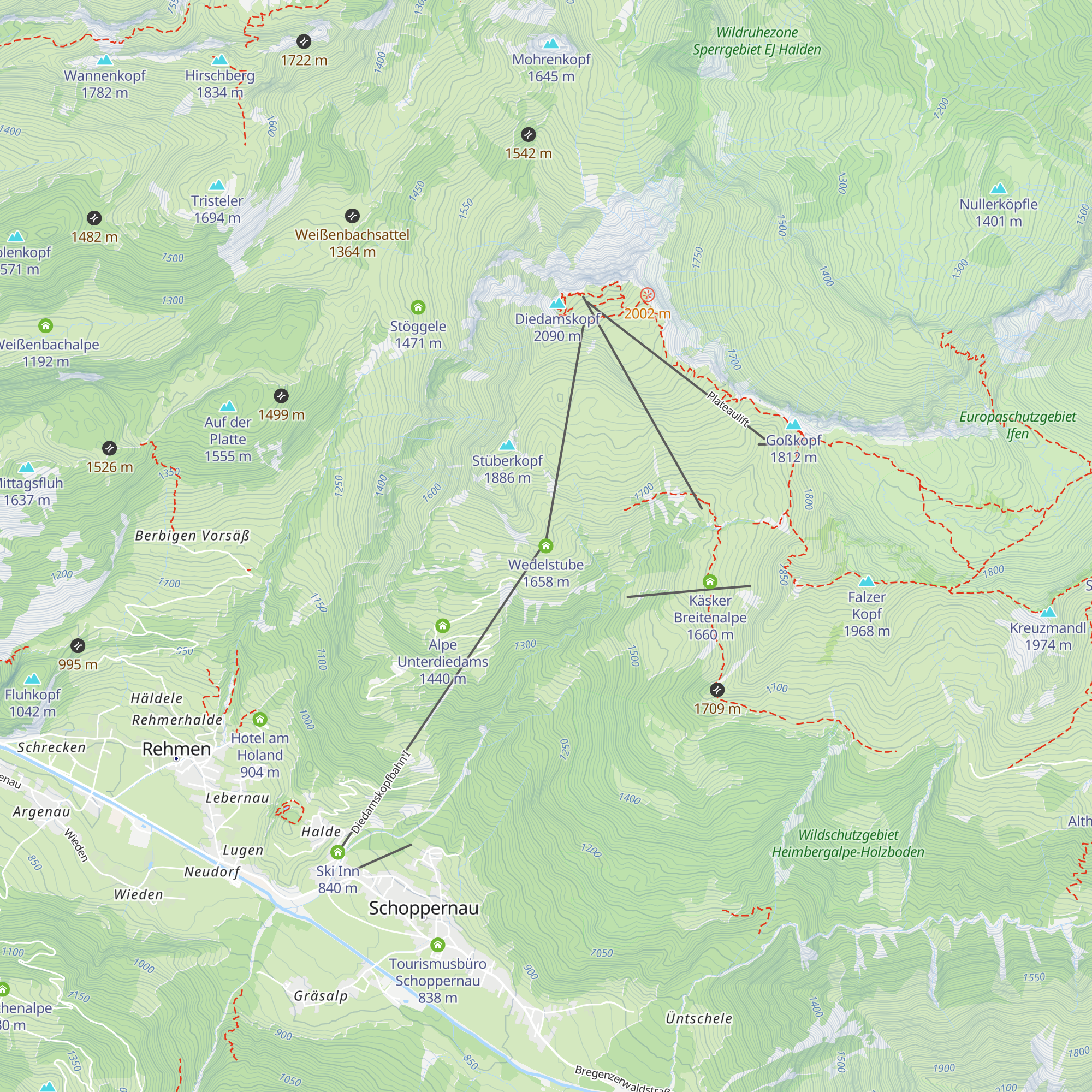 Wedelstube map