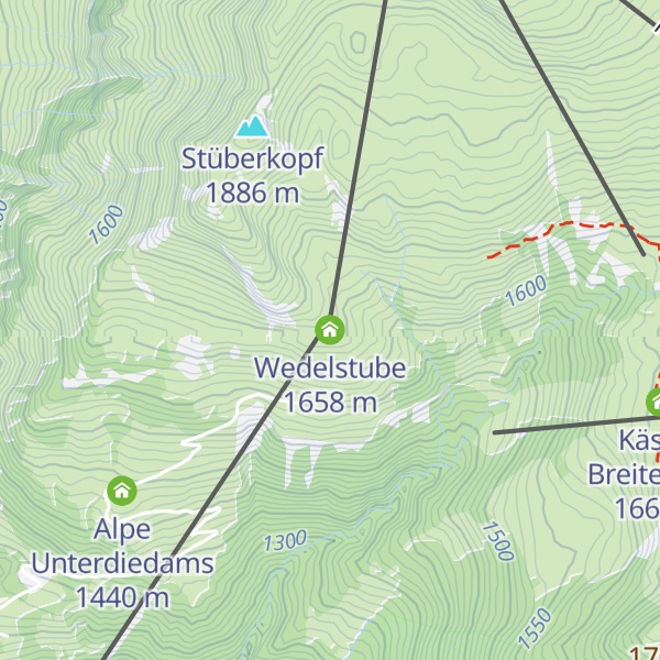 Map of Wedelstube