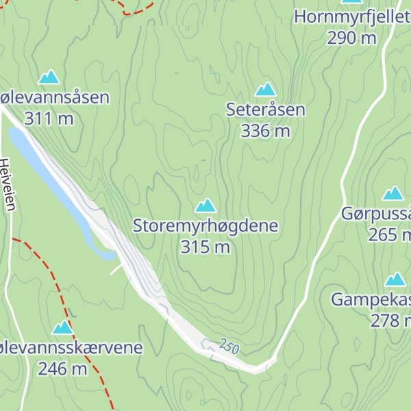 Map of Storemyrhøgdene