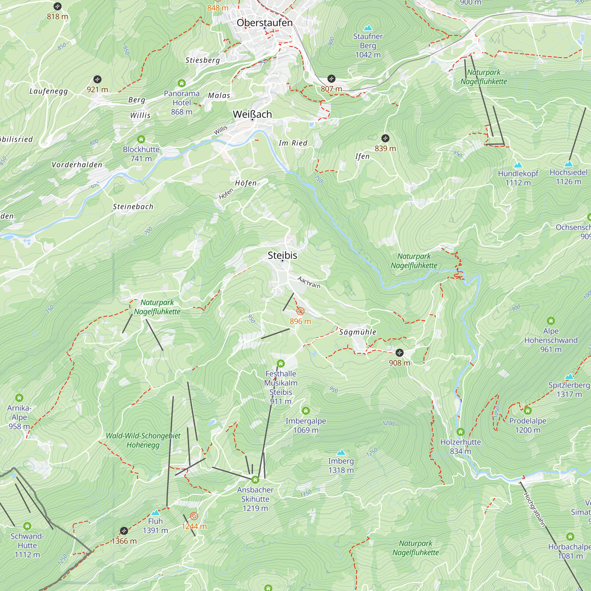 Berggasthof - Café St. Ull´r map