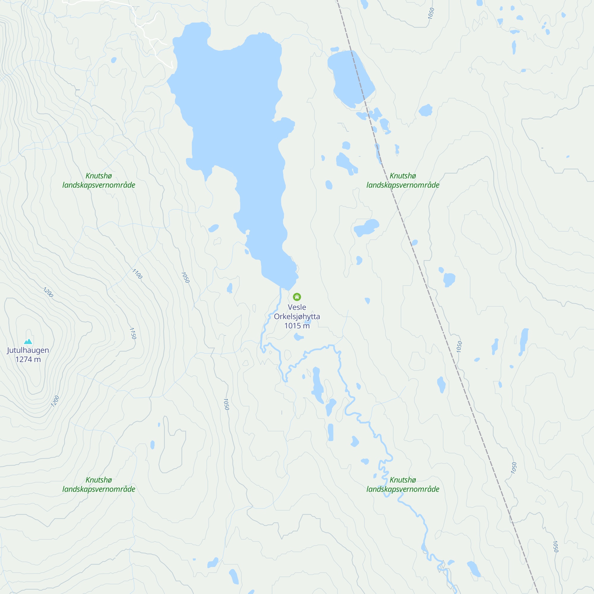 Vesle Orkelsjøhytta map