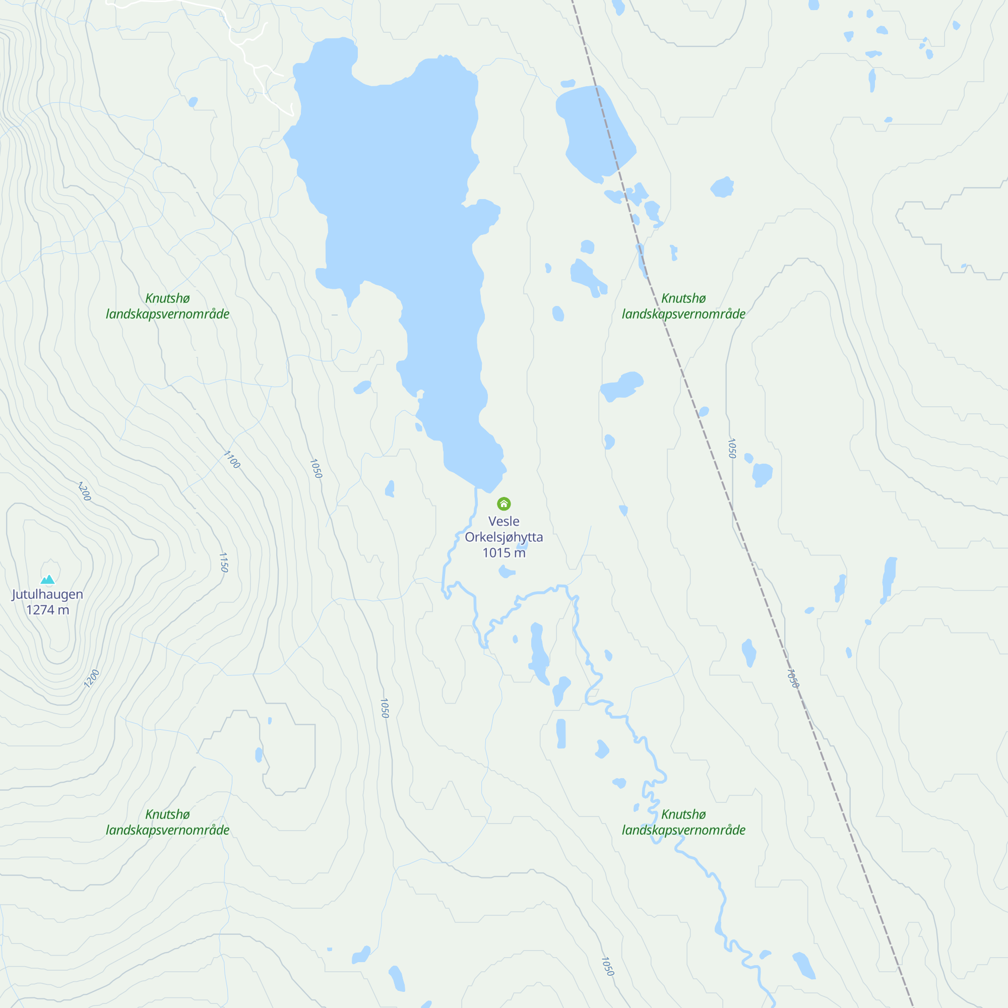 Vesle Orkelsjøhytta map