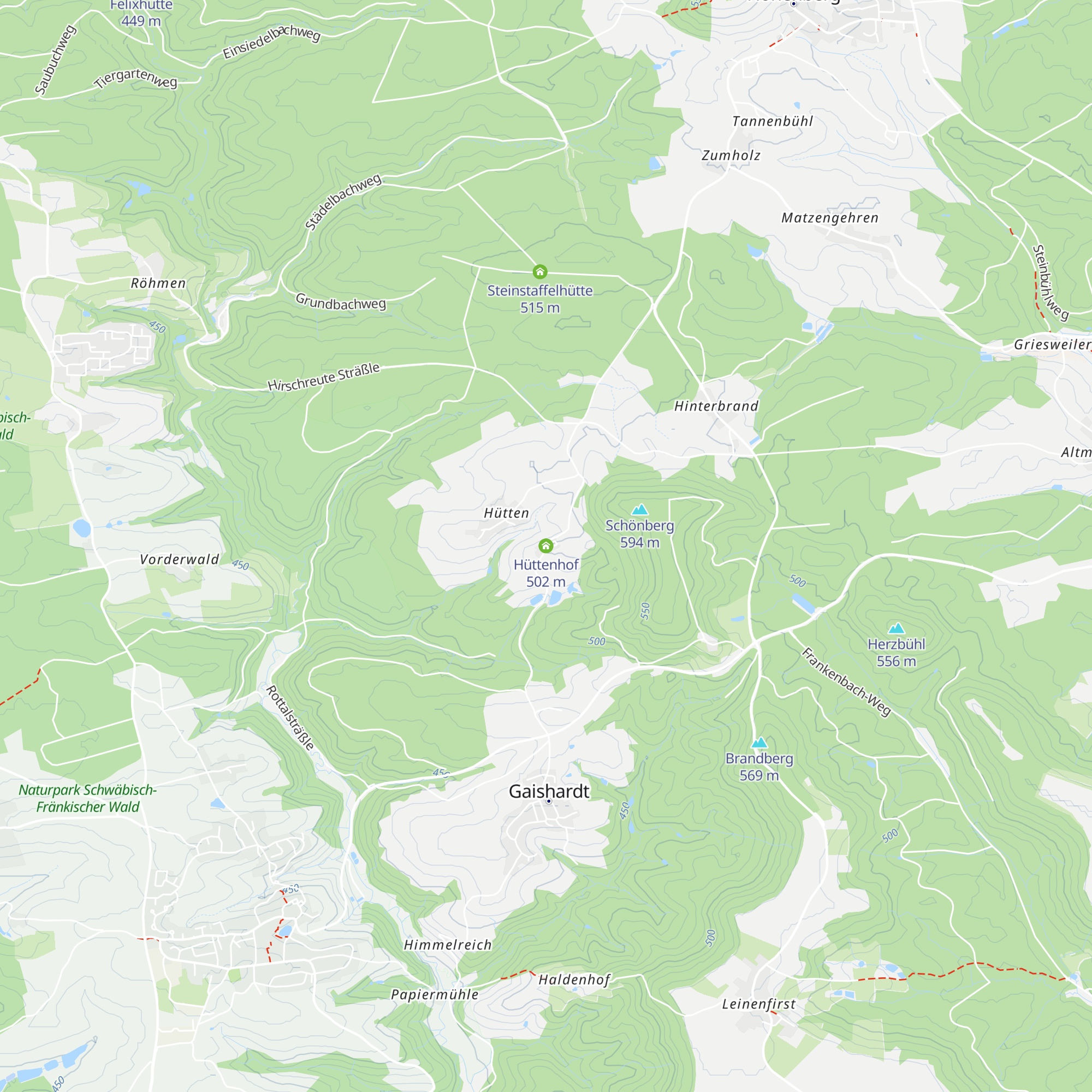 Hüttenhof map