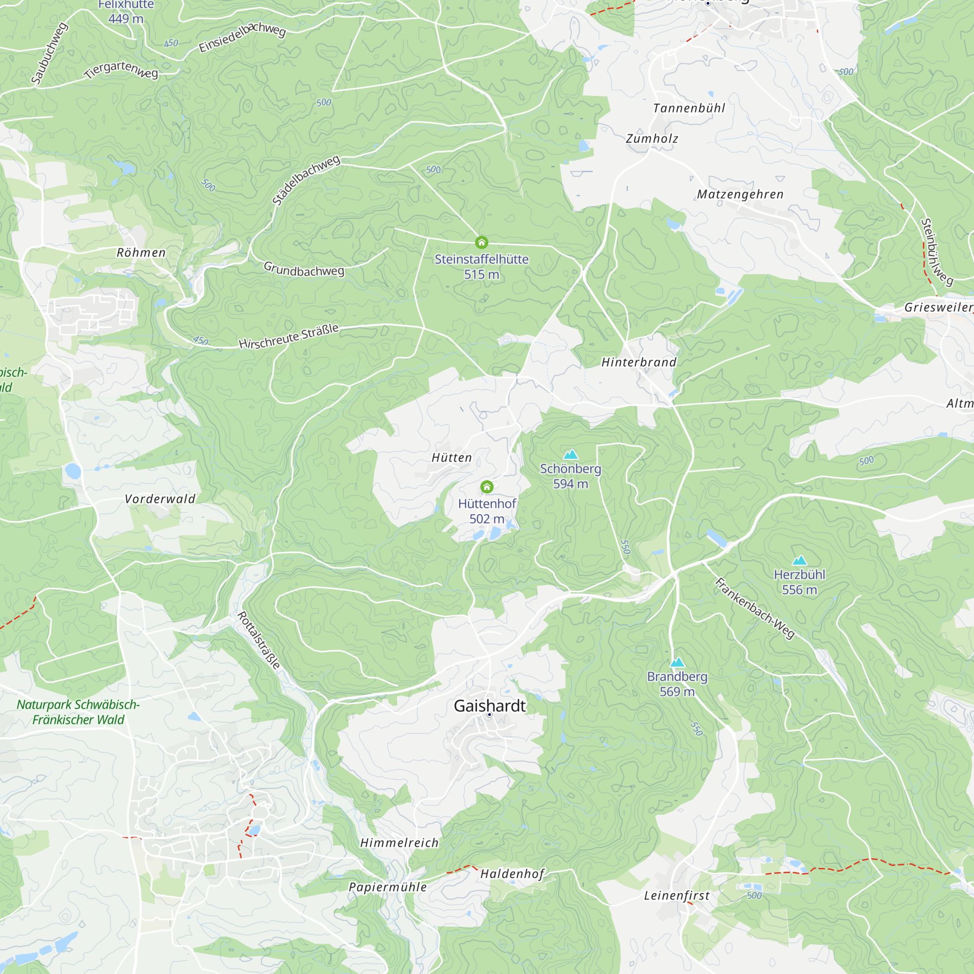 Hüttenhof map