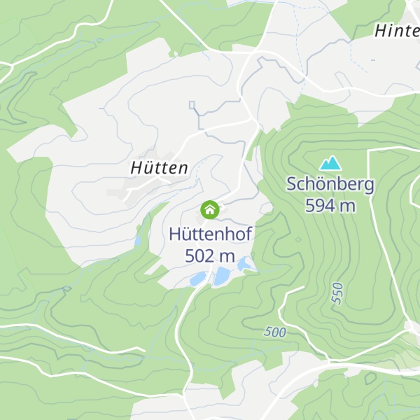 Map of Hüttenhof