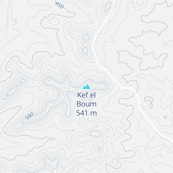 Map of Kef el Boum