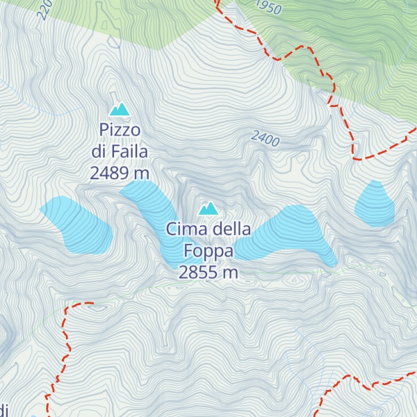 Map of Cima della Foppa