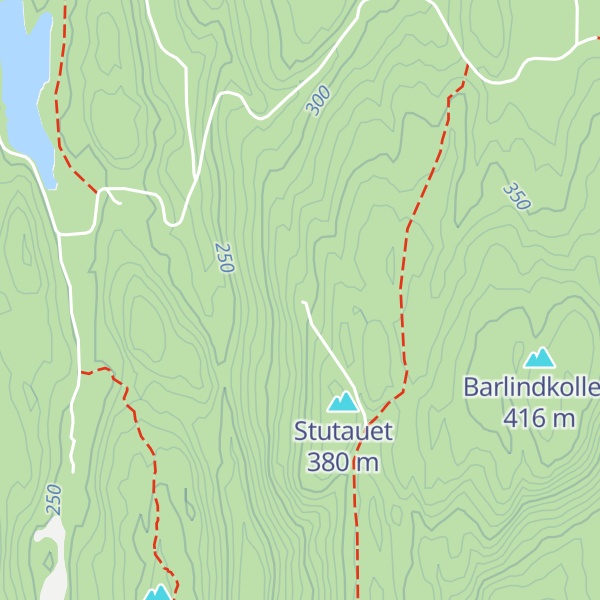 Map of Hannevoldhytta