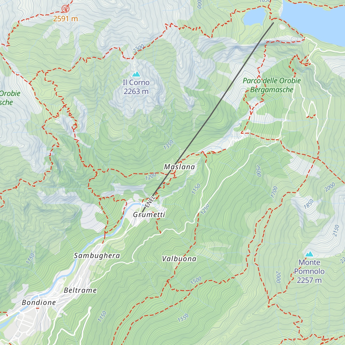 Rifugio Göi del Cà map