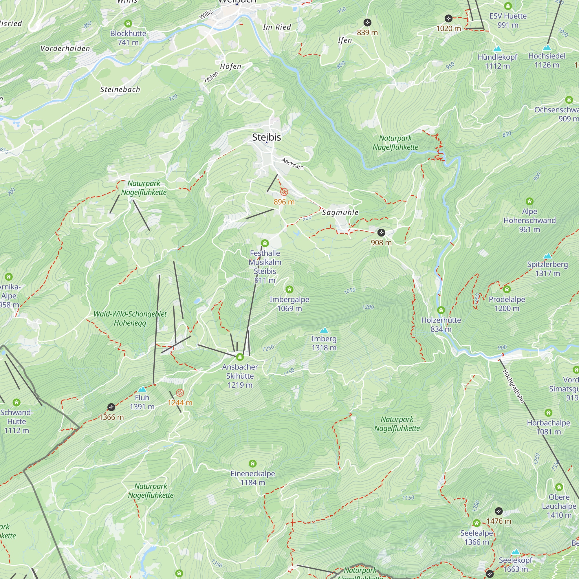 Imbergalpe map
