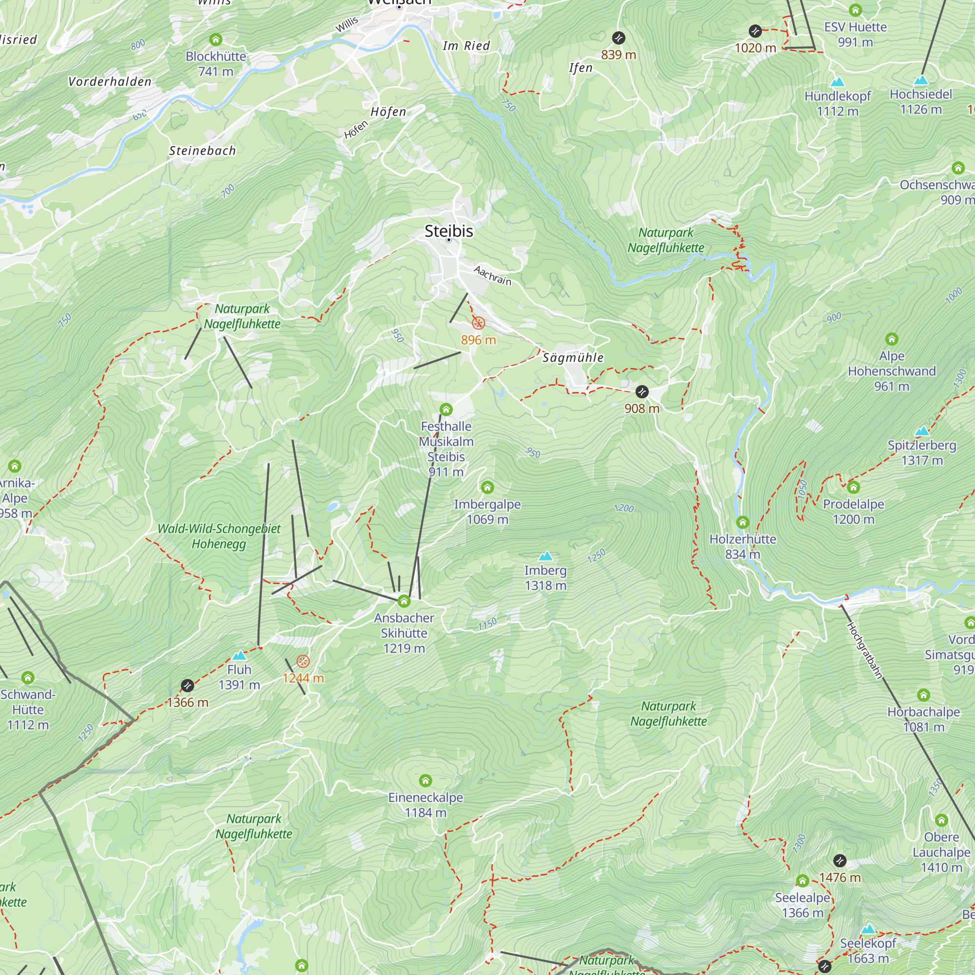 Imbergalpe map