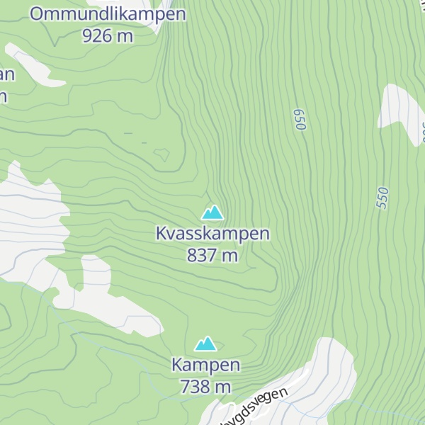 Map of Kvasskampen