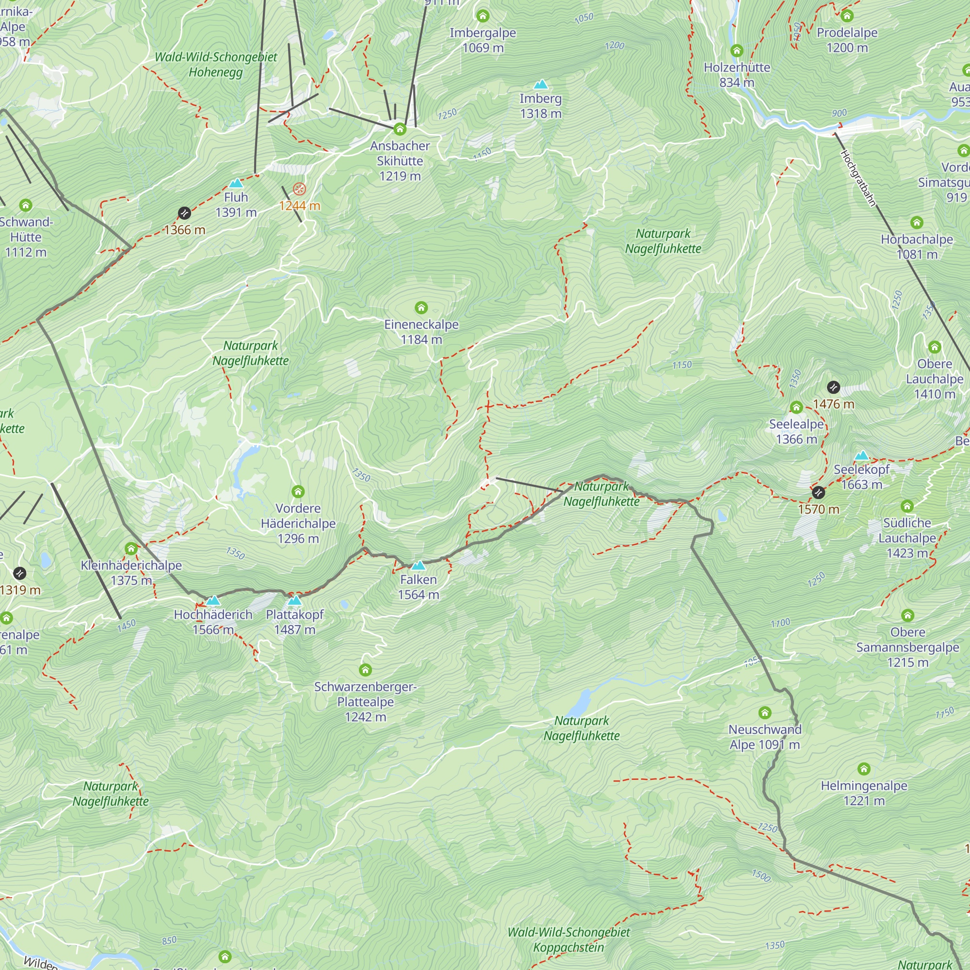Berggasthof Falkenhütte map