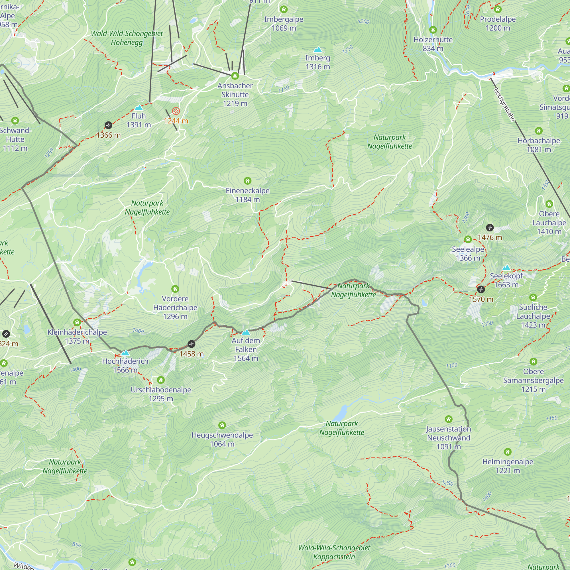 Berggasthof Falkenhütte map